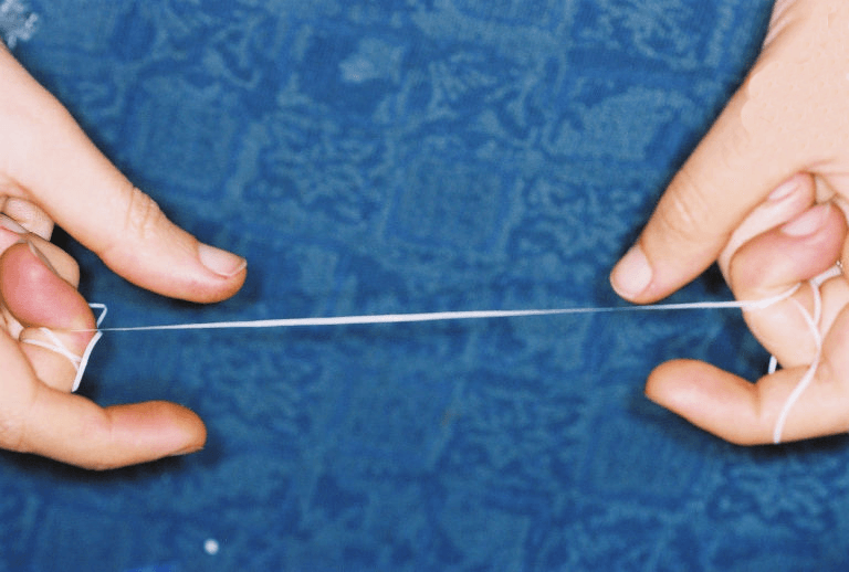 Flossing your teeth 1